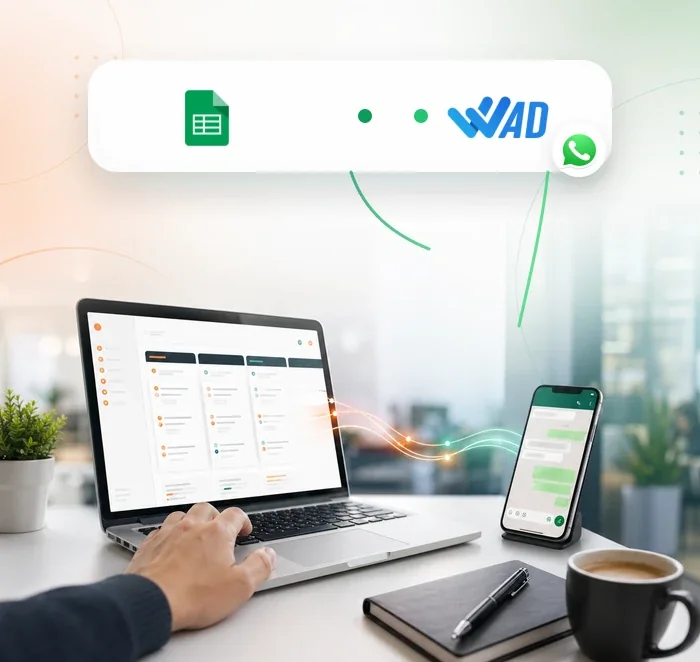 Integración de Google Sheets con WAD y WhatsApp