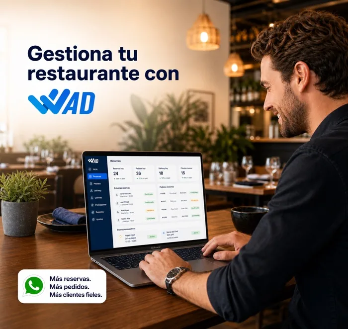 WhatsApp para restaurantes bares y gastronomía con reservas pedidos y fidelización