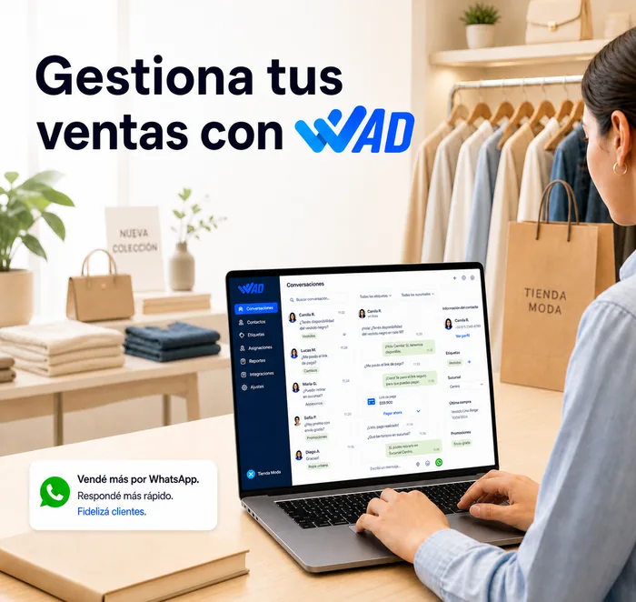WhatsApp para retail con venta asistida, campañas y postventa
