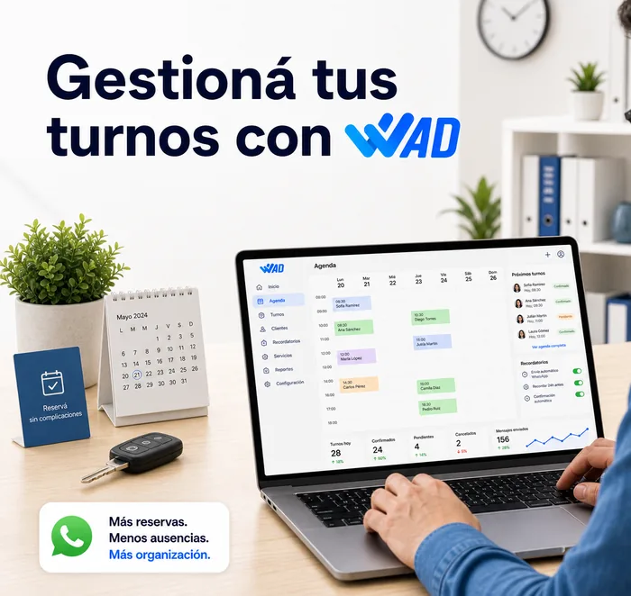 Integración de Google Calendar y sistemas de turnos con WAD y WhatsApp