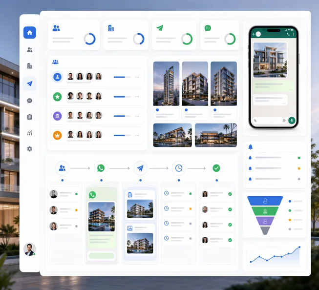 Panel para gestionar inversores y proyectos inmobiliarios por WhatsApp