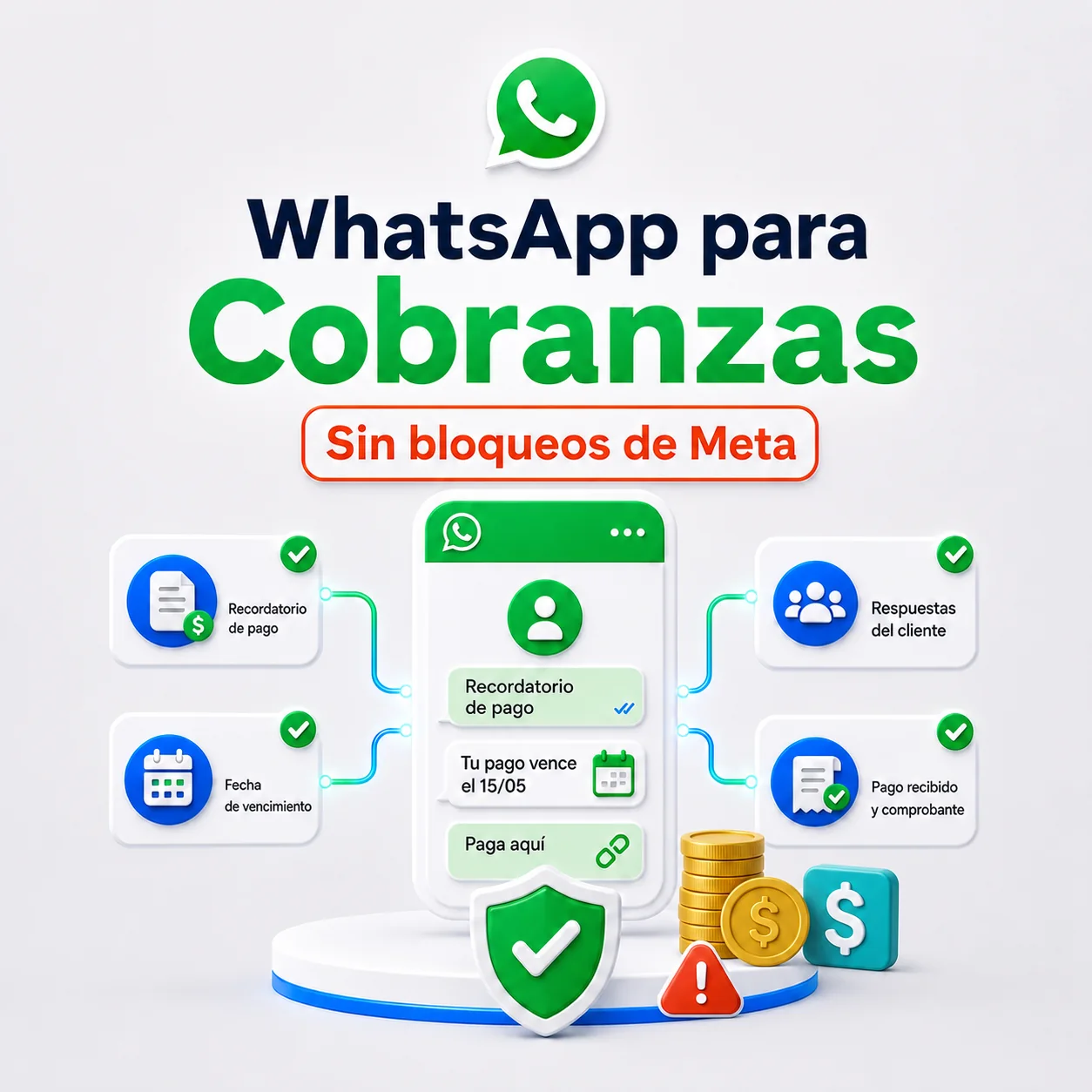 WhatsApp para cobranzas sin bloqueos de Meta